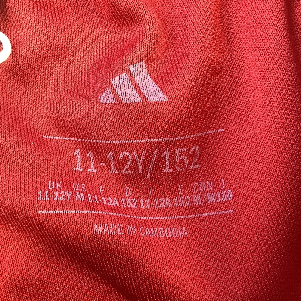 Adidas Tiro Essentials Youth Track Pants Red White Size Medium 11-12Y NWT - Picture 7 of 16
